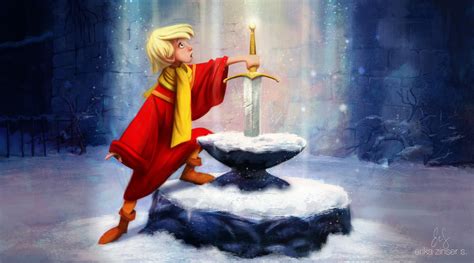 Wltch on sword in the stone
